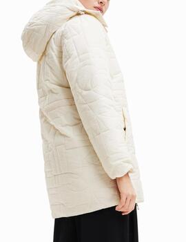 Abrigo Desigual acolchado blanco