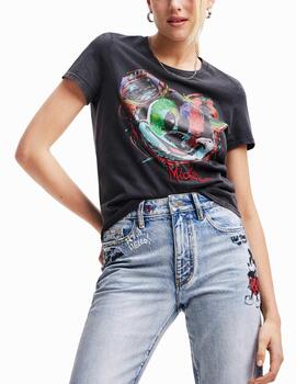 Camiseta Desigual Mickey arty negro