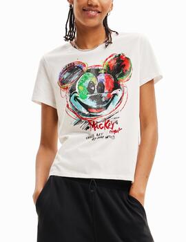 Camiseta Desigual Mickey arty blanco