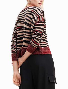 Jersey Desigual oversize cebra