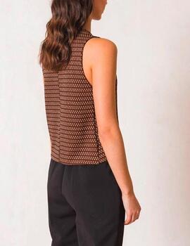 Chaleco Indi&Cold punto jacquard