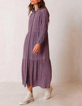 Vestido Indi&Cold maxi cobalto