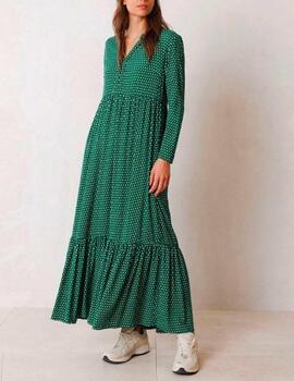 Vestido maxi Indi&Cold verde