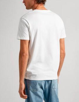 Camiseta Pepe Jeans estampado fotográfico blanco