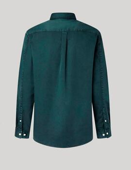 Camisa Pepe Jeans tinte en prenda verde