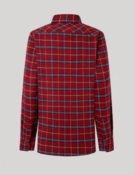 Camisa Pepe Jeans cuadros rojo