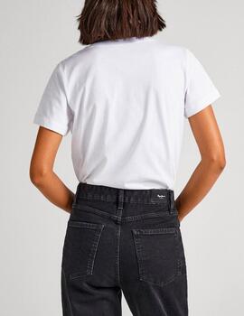 Camiseta Pepe Jeans logo blanco