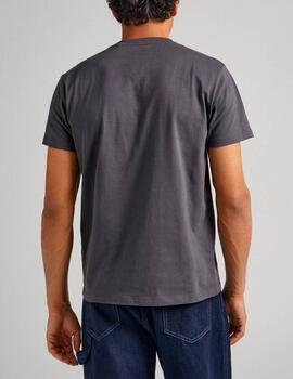 Camiseta Pepe Jeans logo gris