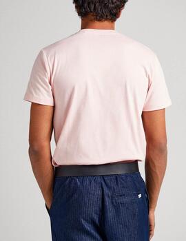 Camiseta Pepe Jeans logo rosa