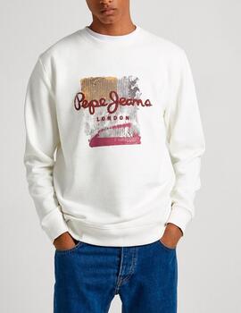 Sudadera Pepe Jeans logo blanco