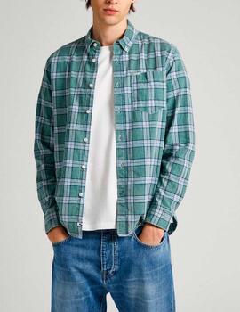 Camisa Pepe Jeans cuadros verde