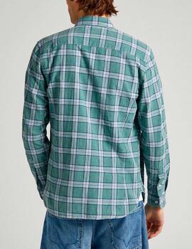 Camisa Pepe Jeans cuadros verde