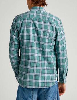 Camisa Pepe Jeans cuadros verde