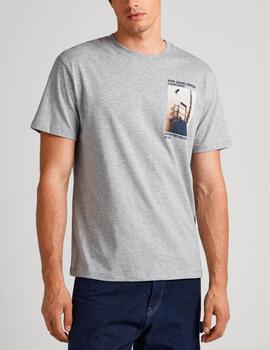 Camiseta Pepe Jeans estampada gris