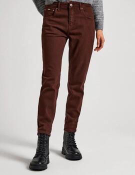 Pantalón vaquero Pepe Jeans Violet marrón