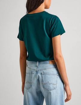 Camiseta Pepe Jeans logo verde