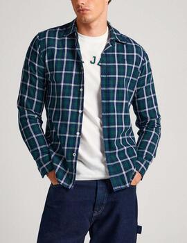 Camisa Pepe Jeans cuadros verde