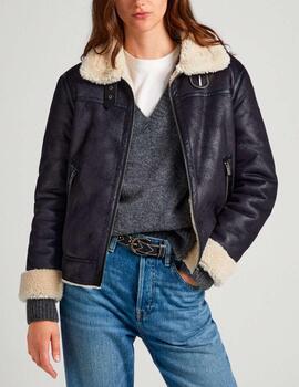 Cazadora biker Pepe Jeans negro