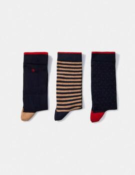 Pack 3 pares calcetines Lion of Porches