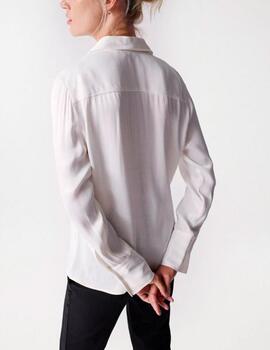 Camisa Salsa satinada blanco