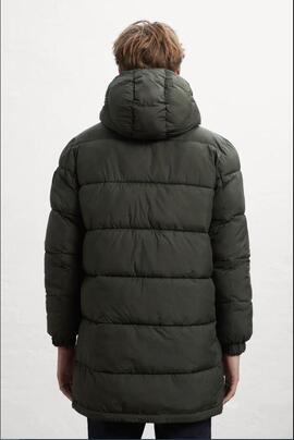 Abrigo Ecoalf acolchado reversible khaki