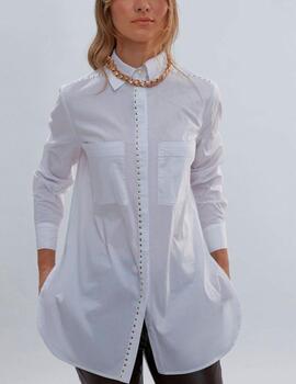 Camisa Lola Casademunt tachas blanco