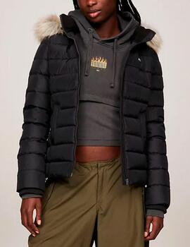 Chaqueta Tommy Jeans acolchada negro