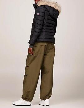 Chaqueta Tommy Jeans acolchada negro