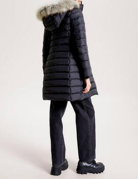 Abrigo Tommy Jeans acolchado negro