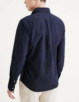 Camisa Dockers slim estampada azul