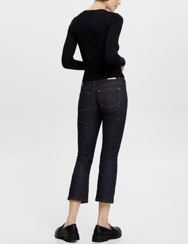 Pantalón vaquero Esprit cropped oscuro