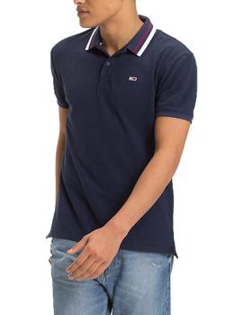 Polo Tommy Jeans manga corta marino