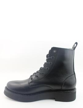 Bota Tommy Jeans cordones negro