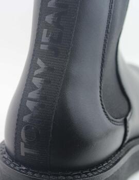 Bota Tommy Jeans logo negro