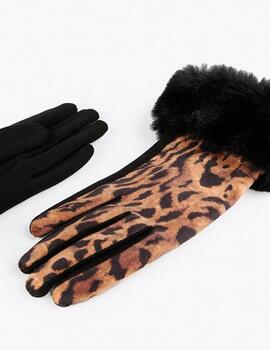 Guantes Lola Casademunt animal print