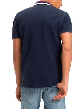 Polo Tommy Jeans manga corta marino