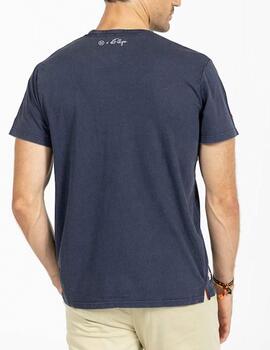 Camiseta El Pulpo Naranjito azul