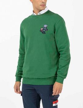 Sudadera El Pulpo logo verde