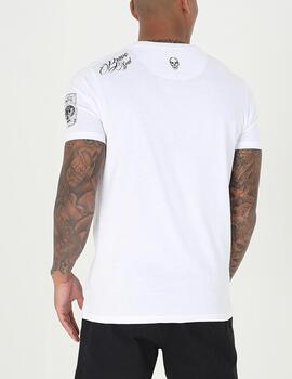 Camiseta Brave Soul calavera blanco