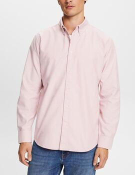 Camisa Esprit slim rosa