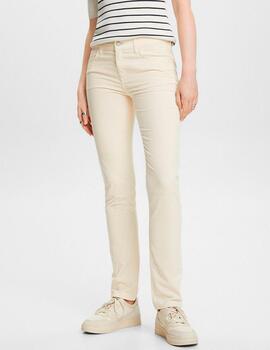 Pantalón Esprit pana slim blanco