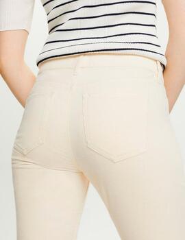 Pantalón Esprit pana slim blanco