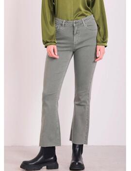 Pantalón vaquero Mimi-Mua cropped verde