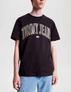 Camiseta Tommy Jeans logo negro