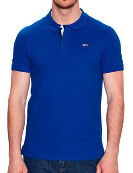 Polo Tommy Jeans logo azul