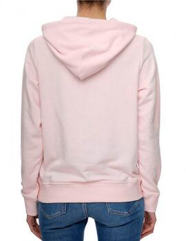 Sudadera Tommy Jeans logo rosa