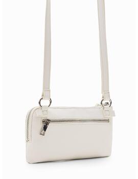 Bolso pequeño Desigual logo blanco