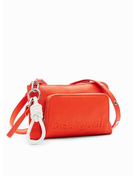 Bolso pequeño Desigual logo mandarina