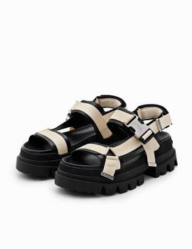 Sandalias Desigual chunky negro