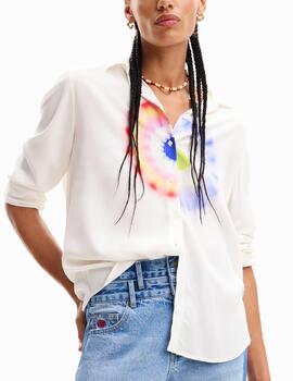 Camisa Desigual estampada blanco